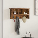Vægmonteret Jakkeholder med hylde Røget eg 50 x 16 x 26 cm