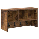 Vægmonteret Jakkeholder med hylde Røget eg 50 x 16 x 26 cm