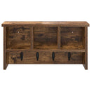 Vægmonteret Jakkeholder med hylde Røget eg 50 x 16 x 26 cm