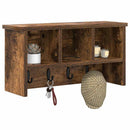 Vægmonteret Jakkeholder med hylde Røget eg 50 x 16 x 26 cm