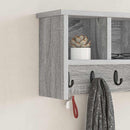Vægmonteret Jakkeholder med hylde Grå Sonoma 50 x 16 x 26 cm