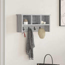 Vægmonteret Jakkeholder med hylde Grå Sonoma 50 x 16 x 26 cm