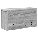 Vægmonteret Jakkeholder med hylde Grå Sonoma 50 x 16 x 26 cm