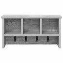 Vægmonteret Jakkeholder med hylde Grå Sonoma 50 x 16 x 26 cm
