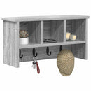Vægmonteret Jakkeholder med hylde Grå Sonoma 50 x 16 x 26 cm