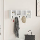 Vægmonteret Jakkeholder Hvid 75 x 16 x 26 cm Konstrueret træ