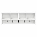 Vægmonteret Jakkeholder Hvid 75 x 16 x 26 cm Konstrueret træ