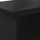 Vægmonteret Jakkeholder Sort eg 75 x 16 x 26 cm Konstrueret træ
