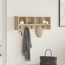 Vægmonteret Jakkeholder med hylde Sonoma eg 75 x 16 x 26 cm