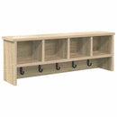 Vægmonteret Jakkeholder med hylde Sonoma eg 75 x 16 x 26 cm