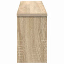 Vægmonteret Jakkeholder med hylde Sonoma eg 75 x 16 x 26 cm