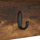 Vægmonteret Jakkeholder med hylde Røget eg 75 x 16 x 26 cm