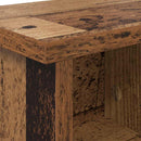 Vægmonteret Jakkeholder med hylde Gammelt træ 75 x 16 x 26 cm