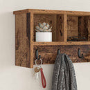 Vægmonteret Jakkeholder med hylde Gammelt træ 75 x 16 x 26 cm