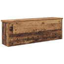 Vægmonteret Jakkeholder med hylde Gammelt træ 75 x 16 x 26 cm