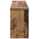 Vægmonteret Jakkeholder med hylde Gammelt træ 75 x 16 x 26 cm