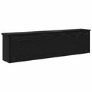 Vægmonteret Jakkeholder med hylde Sort eg 100 x 16 x 26 cm