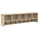 Vægmonteret Jakkeholder med hylde Sonoma eg 100 x 16 x 26 cm