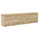 Vægmonteret Jakkeholder med hylde Sonoma eg 100 x 16 x 26 cm