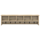 Vægmonteret Jakkeholder med hylde Sonoma eg 100 x 16 x 26 cm