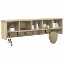 Vægmonteret Jakkeholder med hylde Sonoma eg 100 x 16 x 26 cm