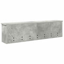 Vægmonteret Jakkeholder med hylde Beton Grå 100 x 16 x 26 cm