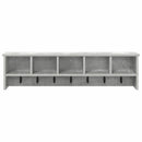Vægmonteret Jakkeholder med hylde Beton Grå 100 x 16 x 26 cm
