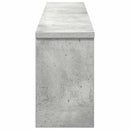 Vægmonteret Jakkeholder med hylde Beton Grå 100 x 16 x 26 cm