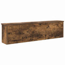Vægmonteret Jakkeholder med hylde Røget eg 100 x 16 x 26 cm