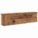Vægmonteret Jakkeholder med hylde Gammelt træ 100 x 16 x 26 cm