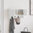Vægmonteret Jakkeholder Hvid 50 x 20 x 30 cm Konstrueret træ