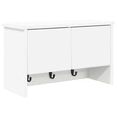 Vægmonteret Jakkeholder Hvid 50 x 20 x 30 cm Konstrueret træ