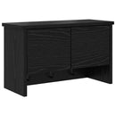 Vægmonteret Jakkeholder Sort eg 50 x 20 x 30 cm Konstrueret træ