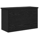 Vægmonteret Jakkeholder Sort eg 50 x 20 x 30 cm Konstrueret træ