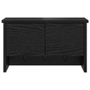 Vægmonteret Jakkeholder Sort eg 50 x 20 x 30 cm Konstrueret træ