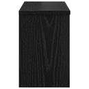 Vægmonteret Jakkeholder Sort eg 50 x 20 x 30 cm Konstrueret træ