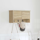 Vægmonteret Jakkeholder med hylde Sonoma eg 50 x 20 x 30 cm
