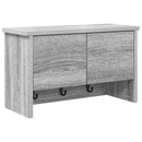 Vægmonteret Jakkeholder med hylde Grå Sonoma 50 x 20 x 30 cm