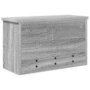 Vægmonteret Jakkeholder med hylde Grå Sonoma 50 x 20 x 30 cm