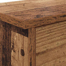 Vægmonteret Jakkeholder med hylde Gammelt træ 50 x 20 x 30 cm
