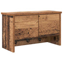 Vægmonteret Jakkeholder med hylde Gammelt træ 50 x 20 x 30 cm