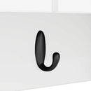 Vægmonteret Jakkeholder Hvid 80 x 20 x 30 cm Konstrueret træ