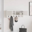 Vægmonteret Jakkeholder Hvid 80 x 20 x 30 cm Konstrueret træ