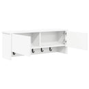 Vægmonteret Jakkeholder Hvid 80 x 20 x 30 cm Konstrueret træ