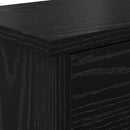 Vægmonteret Jakkeholder Sort eg 80 x 20 x 30 cm Konstrueret træ