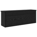 Vægmonteret Jakkeholder Sort eg 80 x 20 x 30 cm Konstrueret træ