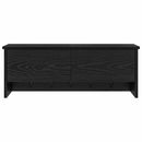 Vægmonteret Jakkeholder Sort eg 80 x 20 x 30 cm Konstrueret træ