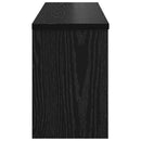 Vægmonteret Jakkeholder Sort eg 80 x 20 x 30 cm Konstrueret træ