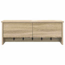Vægmonteret Jakkeholder med hylde Sonoma eg 80 x 20 x 30 cm