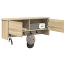 Vægmonteret Jakkeholder med hylde Sonoma eg 80 x 20 x 30 cm